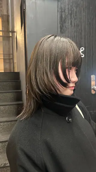 ミディアム カラー 🌿ボブ パーマ高橋啓太🌿のヘアスタイル