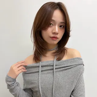 ミディアム カットモデル募集中 🤍harunaのヘアスタイル