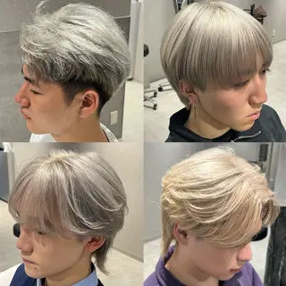 ショート カラー メンズ メンズ縮毛矯正🦊ハ イトーン　RYOKAのヘアスタイル