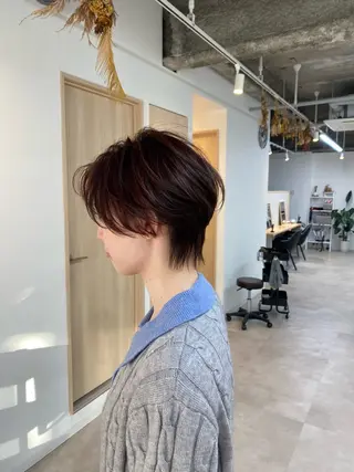 ショート ショート/ハイライト /白髪ぼかし🌿松本のヘアスタイル