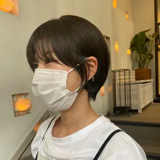 ショート カラー ヘアアレンジ ナカジ🌸ロブ/ボブ /前髪🌸のヘアスタイル