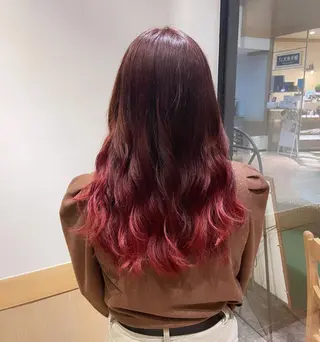 ロング カラー 津田 七美希のヘアスタイル