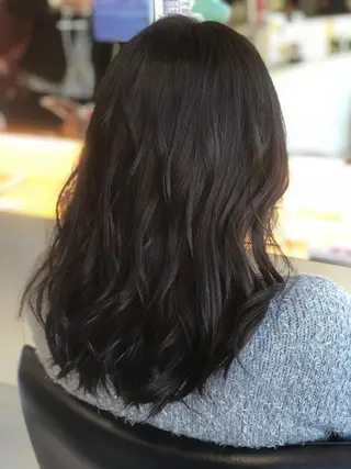 セミロング カラー パーマ 髪質改善カラー🎗️ 滝沢純のヘアスタイル