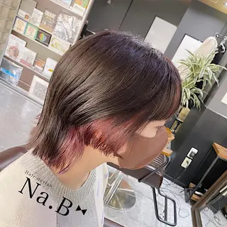 ショート カラー Hair design Na.B所属・ジユン 지윤のヘアスタイル