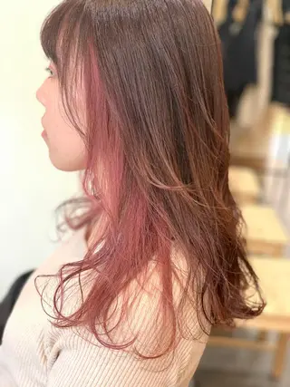 セミロング 田丸 なつみのヘアスタイル