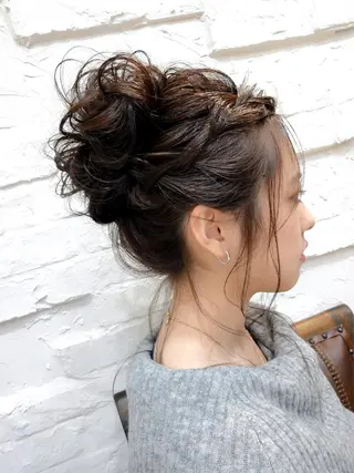 ロング まつパ・ヘアセット ♡Chinami♡のマツエク・マツパデザイン