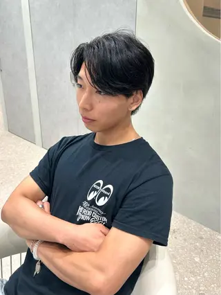 メンズ Luce横浜店所属・yuu 🪴 透明感 カラー/メンズパーマのヘアスタイル