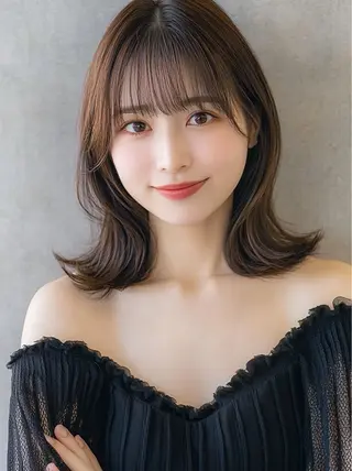 ミディアム 銀座/レイヤー 🌷nonoka🌷のヘアスタイル