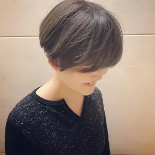 ショート カラー 髪質改善🌈縮毛矯正 荻原 達矢のヘアスタイル