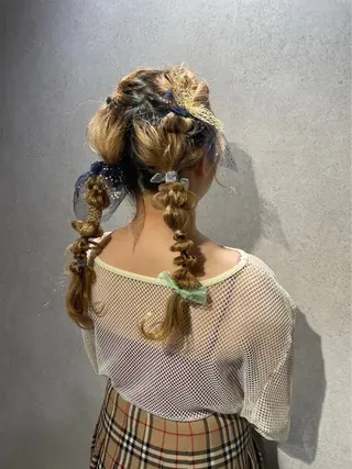 ロング ヘアアレンジ アレンジ/カラー トリートメントNaoのヘアスタイル
