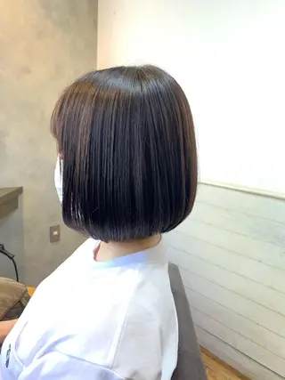 ミディアム カラー ✨️美髪矯正×似合わ せ艶カラー✨藤田透のヘアスタイル