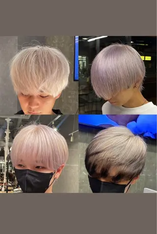 カラー Seleneコウキ ブリーチ/ハイトーンのヘアスタイル