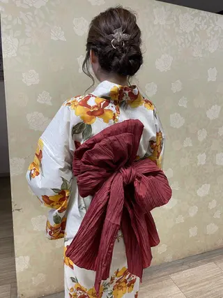 ロング ヘアアレンジ 徳留 もも花のヘアスタイル