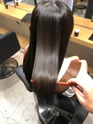 セミロング パーマ ✨髪質改善ストレート ×ミニボブ✨萩原　翼のヘアスタイル