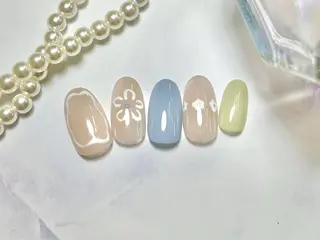 ネイル ネイルPetit Ribbonのネイルデザイン