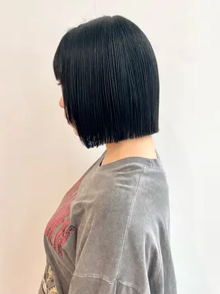 ショート SAUT銀座所属・石川玲菜/ 髪質改善ボブ/メンズのヘアスタイル