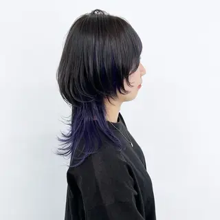 ミディアム カラー ヘアアレンジ 大橋 拓巳のヘアスタイル