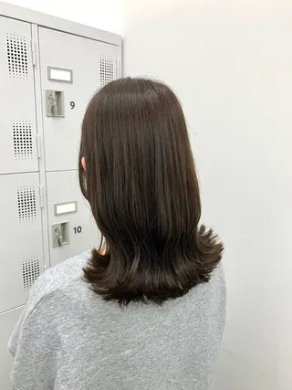 ミディアム カラー 本格ヘッドスパ🌿 ×ヘア 佐藤のヘアスタイル