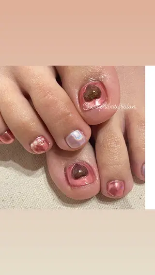 カラー ネイル Chérinail 爪のお手入れのネイルデザイン