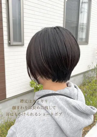 ショート 堀口 彩佳のヘアスタイル