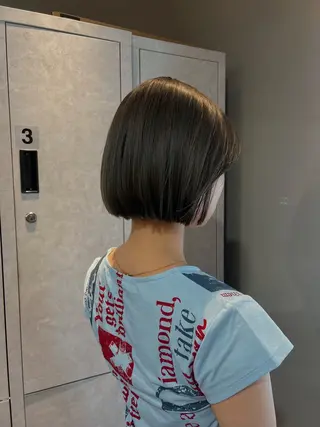 ショート カラー 神戸ボブ✂️ ioe三宮/田 伸佳のヘアスタイル