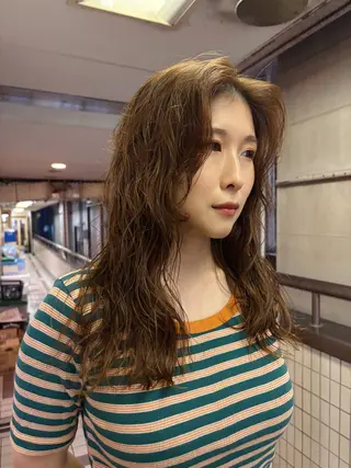 ロング パーマ kaito パーマ募集🌀😵‍のヘアスタイル
