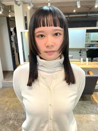 ミディアム カラー 斎藤祐樹 /レイヤー/パーマのヘアスタイル