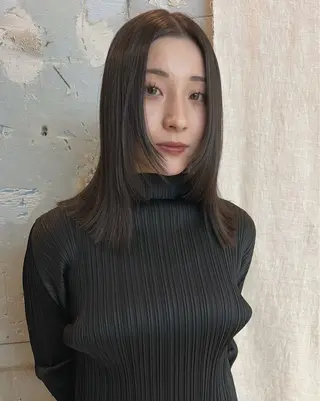 ミディアム ヘアアレンジ yu  /透明感 カラー/caseyのヘアスタイル