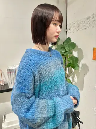 ミディアム 石井 菜々のヘアスタイル