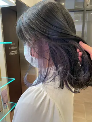 カラー 🫧ミルクティーベー ジュ🫧門脇ゆう🎀のヘアスタイル