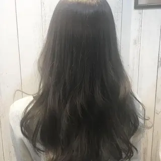 ロング カラー パーマ 金崎 新吾のヘアスタイル
