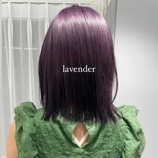 ミディアム カラー ハイトーン/ボブ /HBL/AYUNAのヘアスタイル