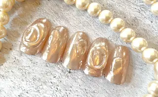 ミディアム BURGUNDY 🌹eriのネイルデザイン