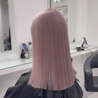 ロング カラー ヘアアレンジ ハイトーン艶カラー 🤍ゆうひのヘアスタイル