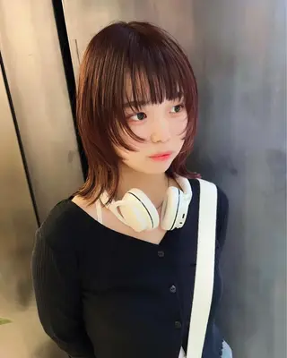 ミディアム カラー カラー系/カット特化 🟠オオタキマサシのヘアスタイル