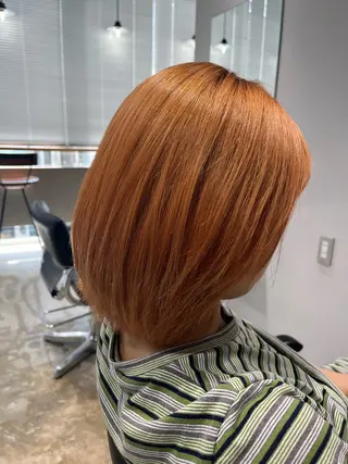 ミディアム カラー 菅野 紗弥のヘアスタイル
