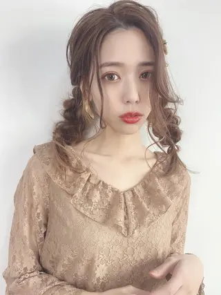 ロング ヘアアレンジ カラー ⭐️Shelter by TOKYO⭐️のヘアスタイル