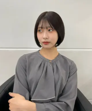 ショート 縮毛矯正/ハイトーン /パーマ/前原汐🎐のヘアスタイル