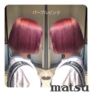 ショート カラー MATSU 🌟韓国🇰🇷のヘアスタイル