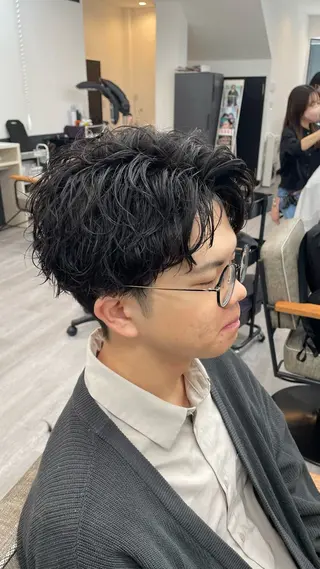 ショート パーマ メンズ 【髪質改善サロン】 🌟だいち🌟のヘアスタイル