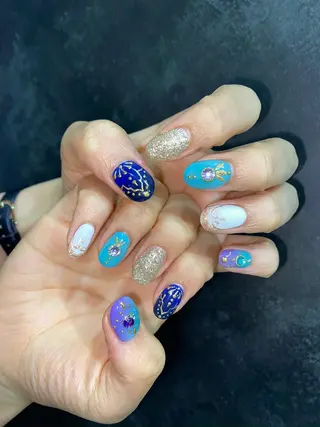 ショート カラー ヘアアレンジ ネイル マツエク・マツパ 💓💓彩 音💓💓のマツエク・マツパデザイン