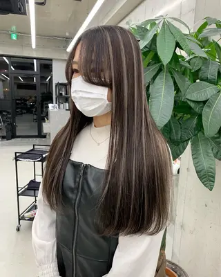 ロング カラー LINOET名古屋所属・齋藤 梨乃のヘアスタイル
