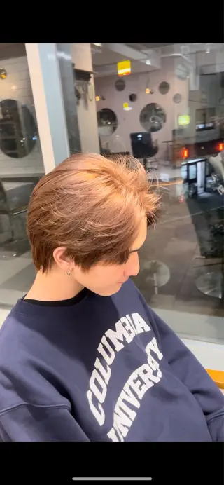 ショート カラー 🎀みさき🎀 韓国レイヤー ボブ♡のヘアスタイル