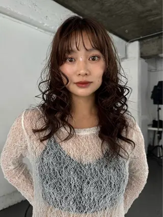 ロング パーマ 飯塚 昇太のヘアスタイル