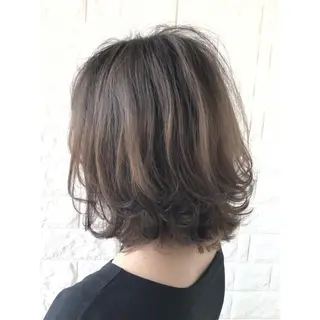 ミディアム カラー KIZU 髪質改善 オカルト怪談のヘアスタイル