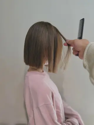 ミディアム カラー ヘアアレンジ opus 店長大和 レイヤー/赤み消しのヘアスタイル