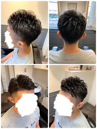ショート パーマ メンズ LAVIE NEW STANDARD BARBER 秋葉原/神田店所属・LAVIE 秋葉原店のヘアスタイル