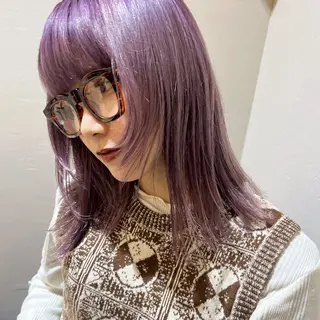 セミロング カラー ramphy 加藤 美羽のヘアスタイル