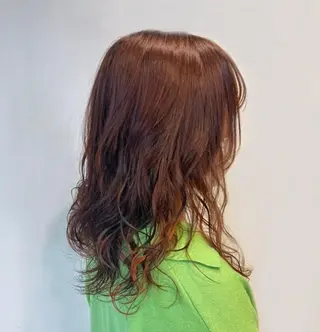 ロング カラー パーマ Chlan岡本所属・Chlan岡本 坂本朱樺莉のヘアスタイル