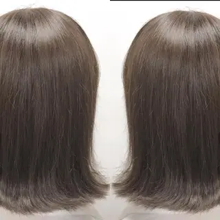 ミディアム 縮毛/レイヤー 韓国/橋口のヘアスタイル